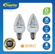 PowerPac 2x 财神灯 LED Bulb 0.7W E12 Yellow light  (PP6221Y)
