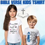 BIBLE VERSE KIDS TSHIRT/UNISEX TSHIRT/FIT TO 1-12 YEARS OLD