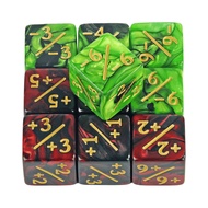 10 Pieces Dice Counters Token Dice, D6 Dice Compatible with Card Game Accessories