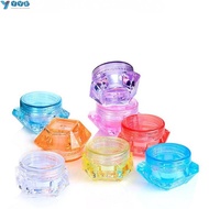 YVE 5g Trial Sample Box, Transparent Polystyrene Diamond Shaped Facial Cream Box, Fashion Travel Jar