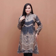 Tunik Wanita baju batik wanita terbaru 2024 kekinian viral ootd tunik batik atasan wanita moderen