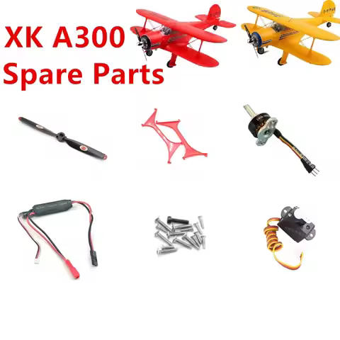 WLtoys XK A300 RC Airplane Spare Parts Propeller Motor Servo Landing Gear Fairing Main Board ESC Bod