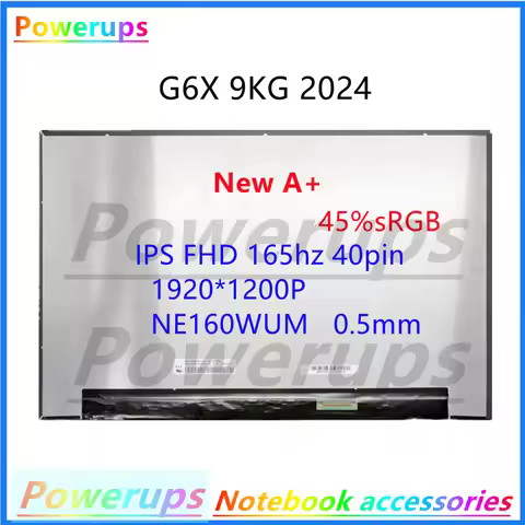 New A+ Laptop/Notebook LCD/LED Screen/Display For Gigabyte G6X 9KG 2024 NE160WUM BOE0B77 B160UAN01 I