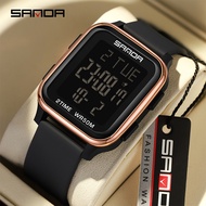 SANDA 6211-2/in stock Waterproof LED Digital Military Men Watch Fashion LED Digital Multifunctional 