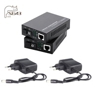 1 Pair Fiber Transceiver 100Mbps 20KM Single Mode Single Fiber SC Gigabit Media Converter 1310/1550n