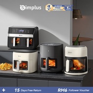 【Simplus Series】Air Fryer Touch/Knob 3L-6L Multi-functional Visual Windows for All Kinds of Needs Pe