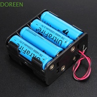 DOREEN Battery Holder Box Double Layer Standard 12 Volt 12V with Wire Lead 8 AA Batteries Storage Bo