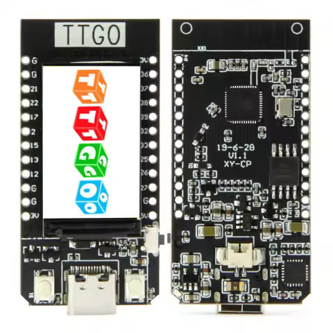 TTGO T-Display ESP32 Development Board - 1.14 Inch LCD Screen, WiFi & Bluetooth Module, Compatible w