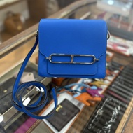98%New Used Hermes Mini Roulis Evercolor 坦桑尼亞藍銀扣 Blue Zanzibar #愛馬仕豬鼻包