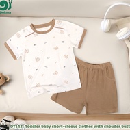 Dokma DT143 (8-14.2kg) Children's Short-Sleeved Shirt Set Bamboo Fiber Cloth (6-9M 9-12M 12-18M 18-2