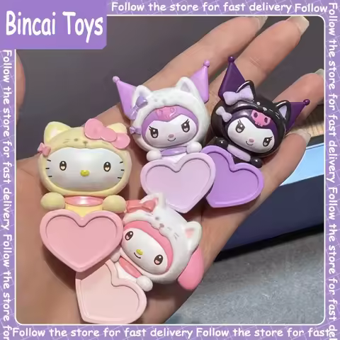 Genuine Sanrio Guardian Meow Group Hipper Bowknot Sweetheart Series Blind Box Hello Kitty Cute Mini 