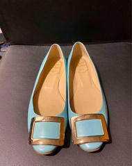 Roger Vivier Flats shoes 36.5 for 37 正货authentic 靚湖水藍色