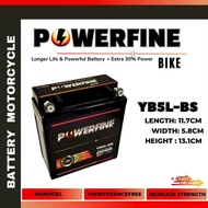 YB5L YB5 BATTERY POWERFINE GEL MOTORCYCLE LC135 V1 EX5 ( STARTER ) KRISS STARTER MR1 MR3 EGOS NOUVO 