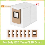 Robot Vacuum Cleaner Replacement Dust Bags- 8Pcs Set for  E25 Omni/E28 Omni Models