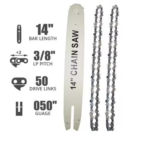 14 Inch Chainsaw Guide Bar With Saw Chain 3/8 LP 50DL 050,14"Guide bar and chain For STIHL MS170MS18