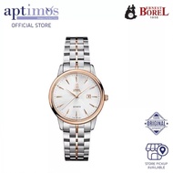 [Aptimos] Ernest Borel Yally LBR5650H-23191 Silver Dial Women Quartz Bracelet Watch