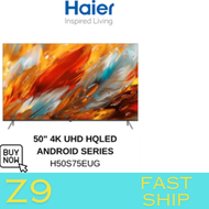 Haier 50" 4K UHD HDR Smart Android Google HQLED TV H50S75EUG