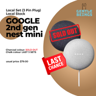 GOOGLE Nest Mini 2nd Generation Home Mini Bluetooth Smart Bluetooth Speaker with Google Assistant and 3 Pin Plug