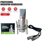PROMO- MICROPHONE CONDENSER U87 SHOCKMOUNT MIC LIVE STREAMING