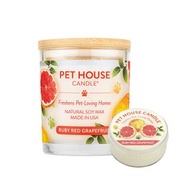 美國 PET HOUSE 室內除臭寵物香氛蠟燭-紅寶石葡萄柚