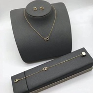 CD New Style Letter Diamond Necklace Clavicle Chain Light Luxury ins Premium Bracelet ins
