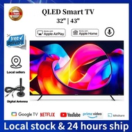 Google TV Android TV 32 Inch 43 Inch QLED Smart TV Netflix Youtube Google Play Prime Video TV