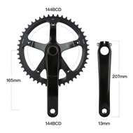 【NEW】165mm 144BCD Crank 48/49T Round Chainring Narrow Wide Tooth With Bottom Bracket