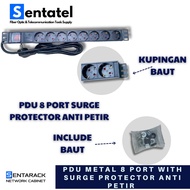 Sentarack - PDU Power Distribution Unit 8 Socket With Surge Protector