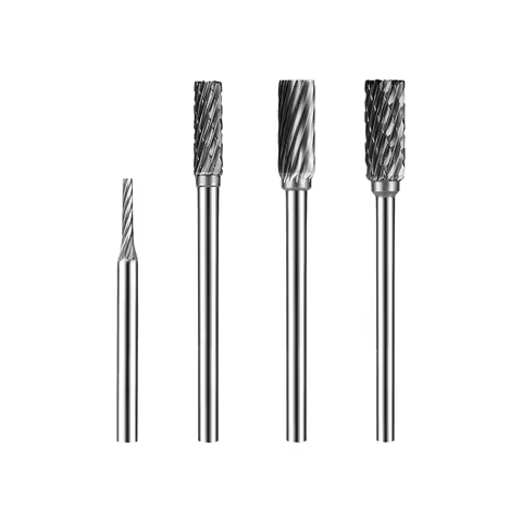 A Type Shank 3mm Carbide Rotary File Tungsten Steel Grinding Head Cylindrical Milling Cutter Rasp Ca