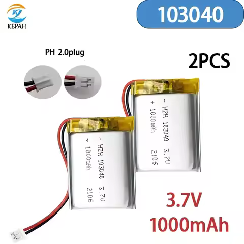 100% original 103040 3.7V lithium polymer battery, suitable for GPS navigator, Bluetooth headset MP5