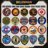 PH009 Fire Rescue/ EMS/ Search & Rescue/ Coast Guard/ Police/ TCCC/ Naval Aviation Morale Velcro Pat