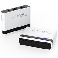WAVLINK Wireless Print Server, USB WiFi Print Server with 100Mbps LAN & Bridge, Wired/Wireless/Stand