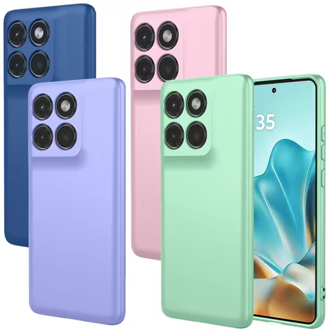 Funda On For Motorola Moto Edge 60 60S S 60Fusion Fusion Case Fashion Solid Colour Shockproof Silico