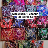 Bf888S Children's Batik Sleepwear Size 1 2 3 4 5 6 8 11 Children's Batik Bagan Pajamas Gh-6