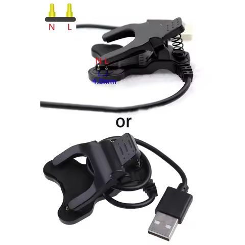 for Smart Watch Charger Universal USB Charging Cable 3 pin 3/4/7mm Clip for Smart Bracelet Charger W