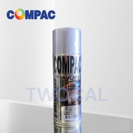 COMPAC 🇹🇭 สีสเปรย์ซิงค์กัลวาไนซ์ 2in1 ⚪️silver ⚫️black 400ml. | สีสเปรย์ สเปรย์พ่นรอยเชื่อม กันสนิม รอยเชื่อม เหล็กกัลวาไนซ์ เหล็กชุบซิงค์