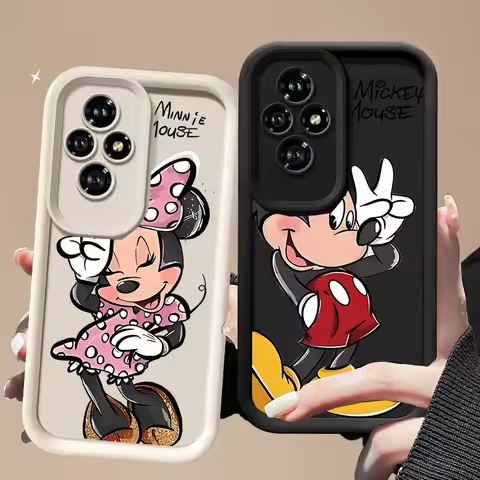 Cute Mickey Minnie Mouse Silicone Phone Case for Huawei Honor Magic 7 Lite 6 Pro X9C Smart 200 Pro 9
