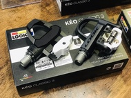 บันไดเสือหมอบ LOOK รุ่น KEO Classic 3 พร้อมคลีทสีเทา มี3 สี ดำ/ดำ ดำ/แดง ดำ/ขาว LOTใหม่ สินค้าบริษัท