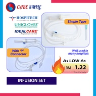 Infusion Set IV Drip for IV Intravenous Administration Use With 21G Needle Without Needle
