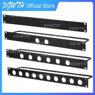 HZY 1U 2U Rack Patch Panel 12 16 24 32 Way Channel Flight Case Mount for XLR Connecctor Male Female 