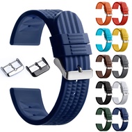 Colorful Silicone Watch Strap 20mm 22mm for SEIKO 5 Diver Watch Bracelet Rubber Watch Band Replaceme