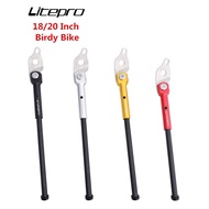 Litepro 18 20 InchSingle Kickstand Aluminum Alloy CNC Parking Stand Bike Foot Bracket Bike Part For Birdy Folding Bicycle