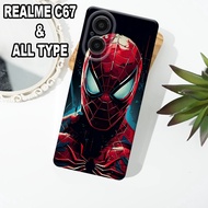 G53 - Latest REALME C67 pro camera Case - REALME C67 silicone - SPIDERMAN motif - REALME C67 Softcas