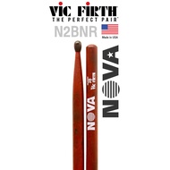 Vic Firth N2BNR NOVA 2B Drum Sticks Nylon Head Hickory (Drumsticks)