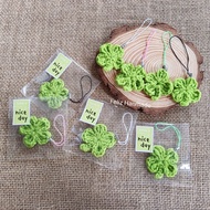 Lucky Clover 4 Prong Leaf Keychain With Package Cute Phone Lanyard