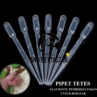 Plastic Pipette 3ml Fish Feed Making Media DM Ncuk Daphnia Magna Water Flea Betta Fish