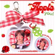 GANTUNGAN MERAH I Apple You <3 Keychain | T. custom hanger member idol kpop actor boy group apple th