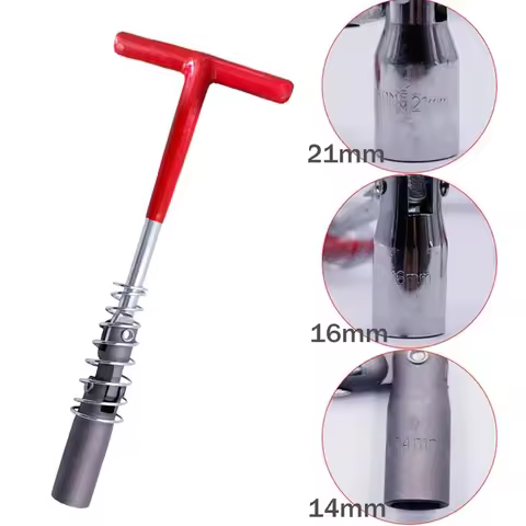 14mm/16mm/21mm Spark Plug Removal Tool Long Extended Socket Spark Plug Wrench Car Socket Remover Ins