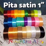 1" Satin Ribbon 2.5cm Satin Ribbon/ per roll, 1 inch satin ribbon MONOKROM series