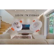 LED EYEBALL 5W / 7W SPOTLIGHT , DOWNLIGHT , CELLING LIGHT DOWNLIGHT